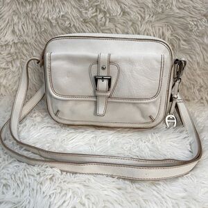 Etienne Aigner White leather Crossbody Bag